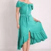 Cheapest 🎁 Boutique Store Teal Cheesecloth Bardot Maxi 👗 Dress 🎁 -Alie Street Shop unnamed file 482