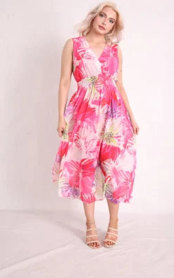 Cheap 😀 Boutique Store Pink Floral Sleeveless Maxi 👗 Dress 🔔 -Alie Street Shop unnamed file 493