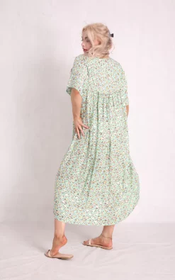 Coupon ⌛ Boutique Store Teal Floral V Neck Tiered 👗 Dress 😀 -Alie Street Shop unnamed file 495