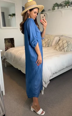 Flash Sale 🎉 HOXTON GAL Oversized Denim 👚 Shirt Dove 👗 Dress ❤️ -Alie Street Shop unnamed file 511