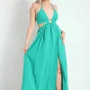 Best Pirce π Boutique Store Green Cut Out Split Maxi π Dress π 2 Best Pirce π Boutique Store Green Cut Out Split Maxi π Dress π -Alie Street Shop unnamed file 525