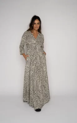 Wholesale 🔔 James Steward Black & White Animal Print Stone Maxi 👗 Dress 🥰 -Alie Street Shop unnamed file 55