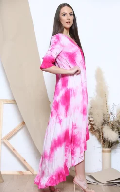 Best deal π Lucy Sparks Fuchsia Tie Dye Ruffled Maxi π Dress π 7 Best deal π Lucy Sparks Fuchsia Tie Dye Ruffled Maxi π Dress π -Alie Street Shop unnamed file 578