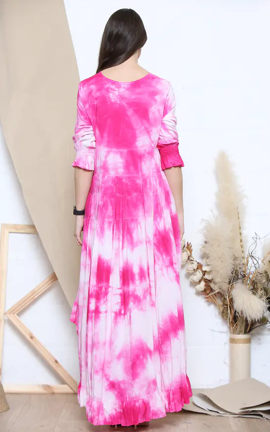Best deal π Lucy Sparks Fuchsia Tie Dye Ruffled Maxi π Dress π 5 Best deal π Lucy Sparks Fuchsia Tie Dye Ruffled Maxi π Dress π - Image 3