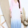 Best Pirce 😍 Lucy Sparks Pink Maxi 👗 Dress With Lace Trim 🎁