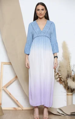 Best Sale 🧨 Lucy Sparks Blue Maxi 👗 Dress With Lace Trim 🛒 -Alie Street Shop unnamed file 596