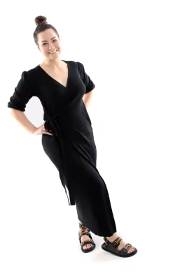 Budget 😉 Fierce Clothing The Kim Knitted Wrap 👗 Dress Black ❤️ -Alie Street Shop unnamed file 598