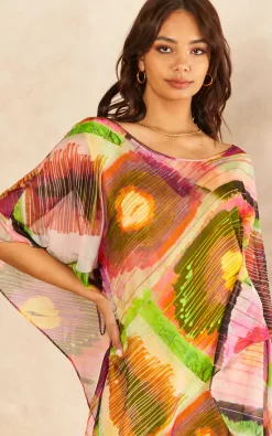 Flash Sale 💯 Explosion London Orange Fuchsia Multicolour Maxi Tunic / 👗 Dress 🛒 -Alie Street Shop unnamed file 609