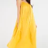 Wholesale 😀 AWAMA Yellow Sleeveless Maxi 👗 Dress With Decorative Back 💯 -Alie Street Shop unnamed file 666