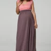 Best deal 🔔 Happy Mama Maternity Nursing Maxi 👗 Dress In Coral And Cappucino 🤩 -Alie Street Shop unnamed file 686