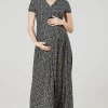 Best reviews of 😉 Happy Mama Maternity Nursing Maxi Wrap 👗 Dress In Navy & Small Flowers 🤩 -Alie Street Shop unnamed file 690