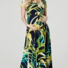 Brand new ⌛ Happy Mama Maternity Nursing Maxi Wrap 👗 Dress In Navy & Neon Green Stripes ⭐ -Alie Street Shop unnamed file 694