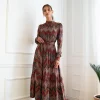 Deals π MOE Maxi Flared π Dress With High Neck In Brown Aztec Print π 2 Deals π MOE Maxi Flared π Dress With High Neck In Brown Aztec Print π -Alie Street Shop unnamed file 705