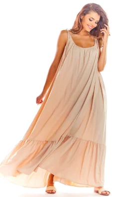Promo ✔️ AWAMA Oversized Maxi ☀️ Summer 👗 Dress In Beige 🧨 -Alie Street Shop unnamed file 793