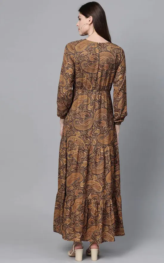 Coupon π Casually Luxurious CLoset Brown Tiered Long Sleeve Maxi π Dresses π 5 Coupon π Casually Luxurious CLoset Brown Tiered Long Sleeve Maxi π Dresses π - Image 3