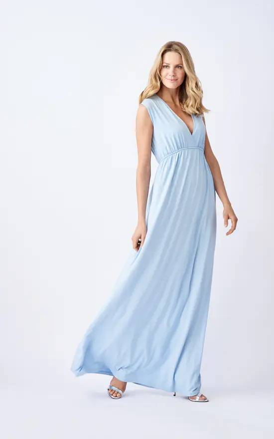 Hot Sale 𧨠AdΓ©lie Maternity Anna Maternity And Breastfeeding Maxi π Dress In Blue π― 4 Hot Sale 𧨠AdΓ©lie Maternity Anna Maternity And Breastfeeding Maxi π Dress In Blue π― - Image 2