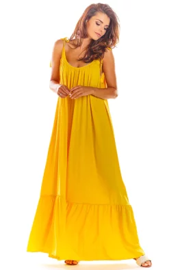 Cheapest ⌛ AWAMA Oversized Maxi ☀️ Summer 👗 Dress In Yellow 👍 -Alie Street Shop unnamed file 854