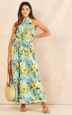 Best reviews of 🥰 Blue Vanilla Darcey Floral Sleeveless Tiered Maxi 👗 Dress In Sage ✔️ -Alie Street Shop unnamed file 883