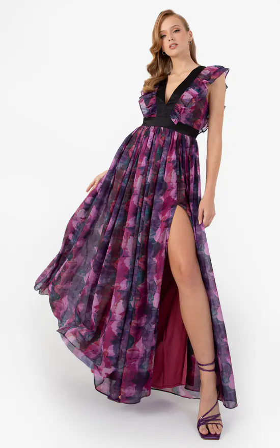 Best deal π₯° Anaya With Love Recycled Watercolour Tie Back Maxi π Dress π 3 Best deal π₯° Anaya With Love Recycled Watercolour Tie Back Maxi π Dress π