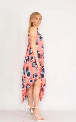 Cheap 🌟 LOES House Circle Pattern Handkerchief 👗 Dress In Coral 🛒 -Alie Street Shop unnamed file 926