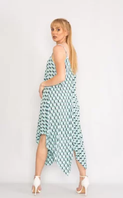 Best Sale ❤️ LOES House Geometric Pattern Handkerchief 👗 Dress In Mint 🧨 -Alie Street Shop unnamed file 941