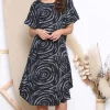 Best Sale β LOES House Swirl Pattern Short Sleeve π Dress In Black π€© 2 Best Sale β LOES House Swirl Pattern Short Sleeve π Dress In Black π€© -Alie Street Shop unnamed file 971
