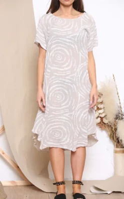 Best Sale π LOES House Swirl Pattern Short Sleeve π Dress In Beige β 9 Best Sale π LOES House Swirl Pattern Short Sleeve π Dress In Beige β -Alie Street Shop unnamed file 978