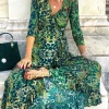 Best Pirce 🛒 Sophia Alexia Emerald Leopard Ruffle Wrap 👗 Dress 👏 -Alie Street Shop wb RWDEL lifestyle 4