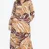 Budget π LOVE SUNSHINE Brown Zebra Printed Bubble Satin Smock Maxi π Dress π 1 Budget π LOVE SUNSHINE Brown Zebra Printed Bubble Satin Smock Maxi π Dress π -Alie Street Shop yLS 2267 CF4 1