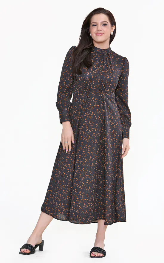 Promo π LOVE SUNSHINE Black Printed Pleated π Skirt Maxi π Dress βοΈ 3 Promo π LOVE SUNSHINE Black Printed Pleated π Skirt Maxi π Dress βοΈ