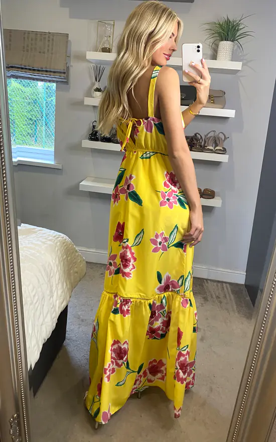 Best Sale β€οΈ Yumi Oversized Floral Maxi π Dress In Yellow π 6 Best Sale β€οΈ Yumi Oversized Floral Maxi π Dress In Yellow π - Image 4